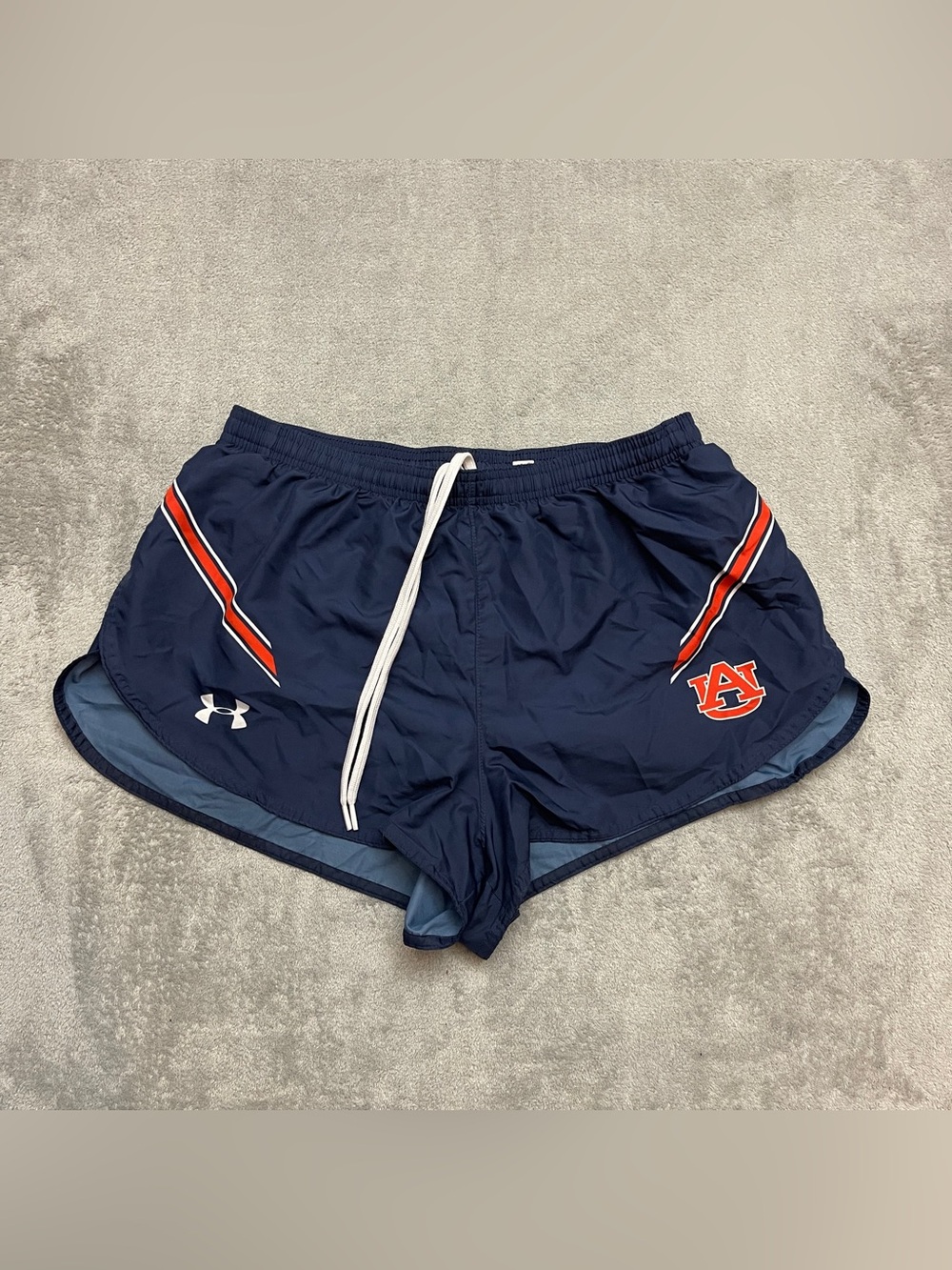 Under Armour Auburn Tigers Running Short Women's Large Navy Blue